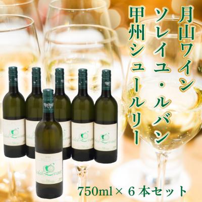 ふるさと納税 庄内町 食の都庄内 月山ワイン ソレイユ ルバン 甲州シュール・リー 750ml×6本セット 白 ワイン