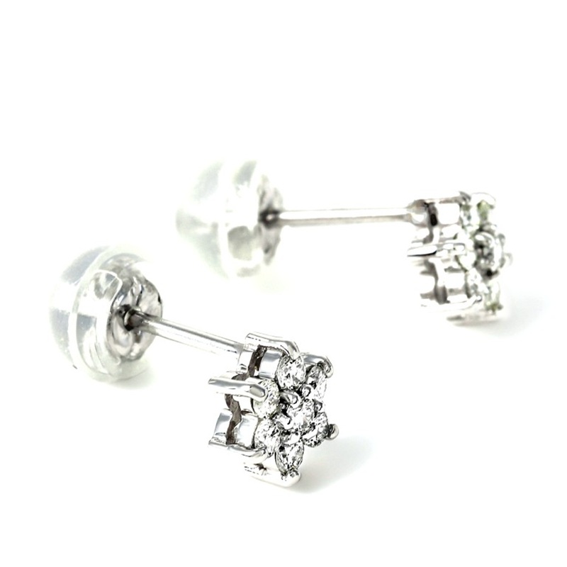 プラチナダイヤ　ピアス　トータル0.2ct　E280DI-P NSAN007