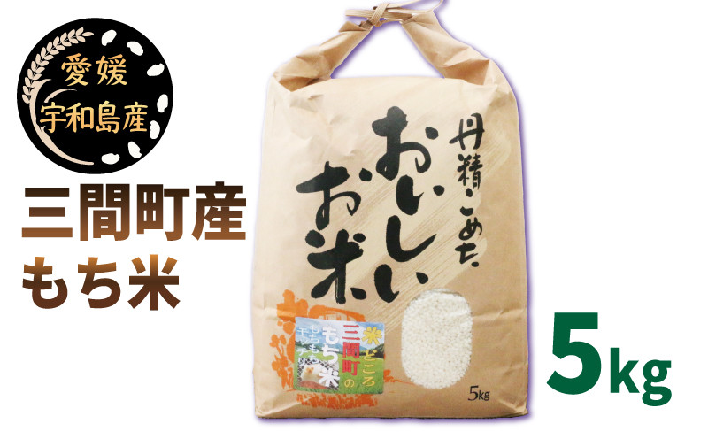 
            新米  もち米 5kg 喜菜家 三間町産 精米 お米 おこめ 米 こめ kome ※ 餅 もち 餅米 もちごめ 赤飯 おこわ 団子 おはぎ アレンジ いろいろ ふっくら ツヤツヤ もちもち 甘い 国産 愛媛 宇和島 G018-127003
          