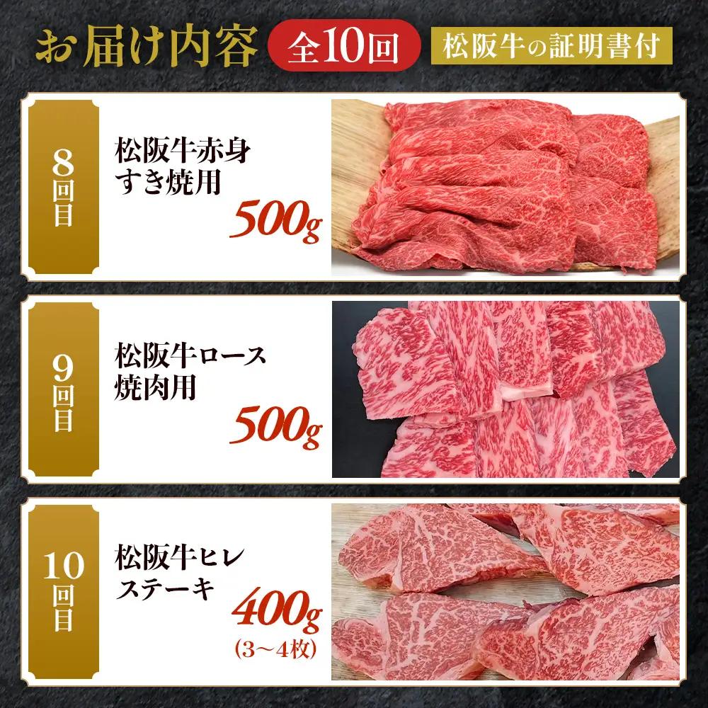 松阪牛スペシャル定期便②　全10回お届け！