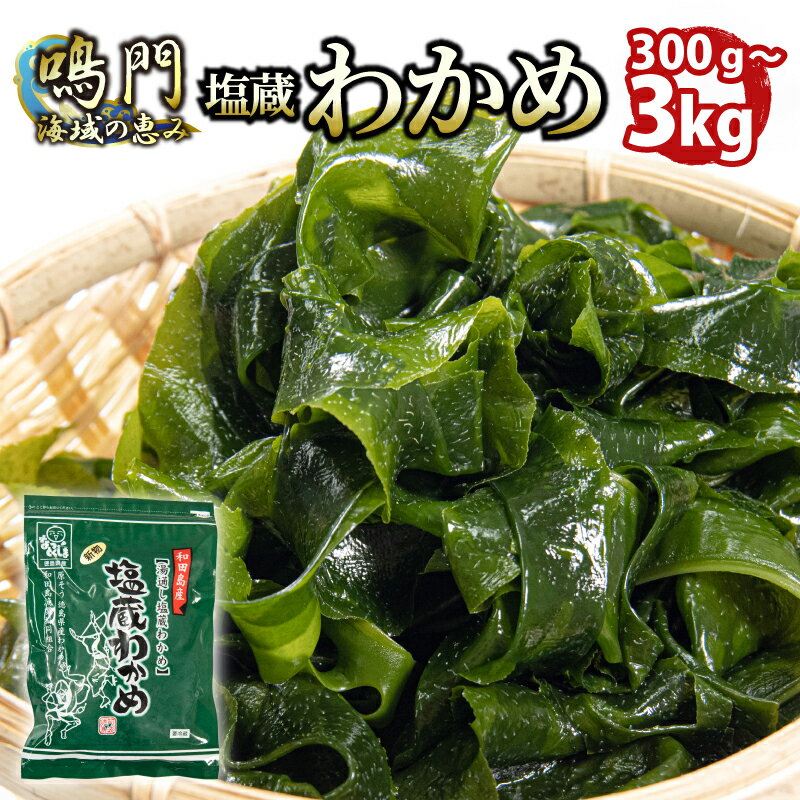 【ふるさと納税】 生わかめ 選べる容量 300g～3kg 国産 和田島産 鳴門海域 わかめ 湯通し 塩蔵わかめ 海藻 味噌汁 スープ 鍋 サラダ 刺身 酢のもの わかめ お取り寄せ グルメ 家庭用 ギフト プレゼント 贈答 送料無料 人気 おすすめ 徳島県 小松島市 和田島漁協