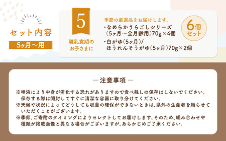 manma 四季のベビーフード 5ヶ月～用 6個セット 離乳食 ベビーフード ベビー用品 赤ちゃん 乳児 おかゆ 粥 レトルト パウチ セット 詰め合わせ 贈答 ギフト プレゼント 贈り物 国産 育児