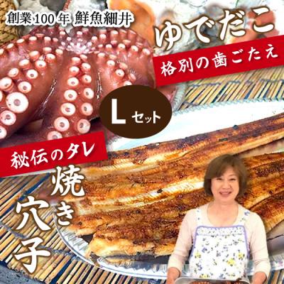 ふるさと納税 三原市 秘伝タレ!瀬戸内の新鮮焼き穴子(L)とゆでだこ(L)のセット[019-002]