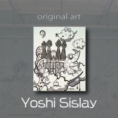 アート作品/Yoshi Sislay(ヨシシスレー) 『ガウディ城』絵画