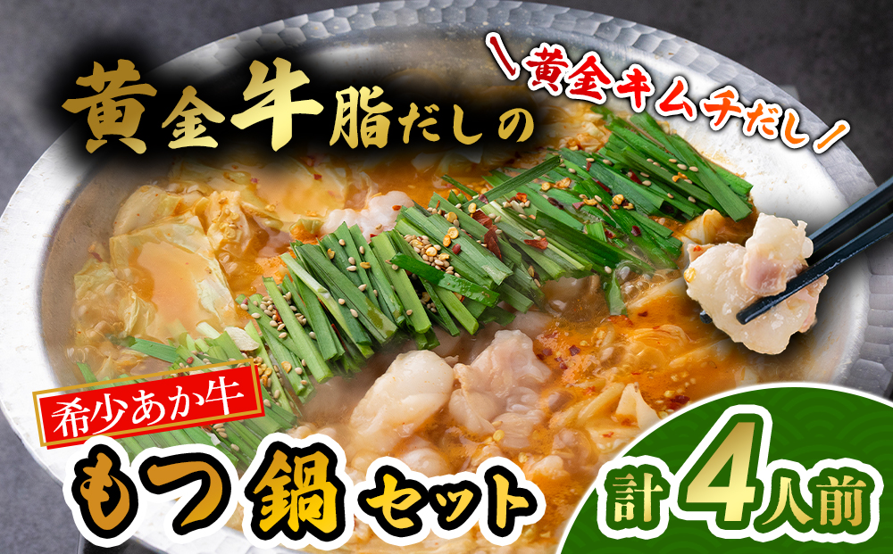 阿蘇はなびし あか牛もつ鍋セット（キムチ）冷凍 鍋 キムチ鍋 牛肉 もつ 冷凍 便利 料理 自宅用 贈答用 お中元 お歳暮 クリスマス ギフト 冬 おすすめ 熊本県 阿蘇市