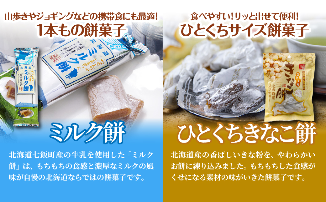 【餅セットJ】ミルク餅（1個）・ひとくちきなこ餅（1袋） NAY062