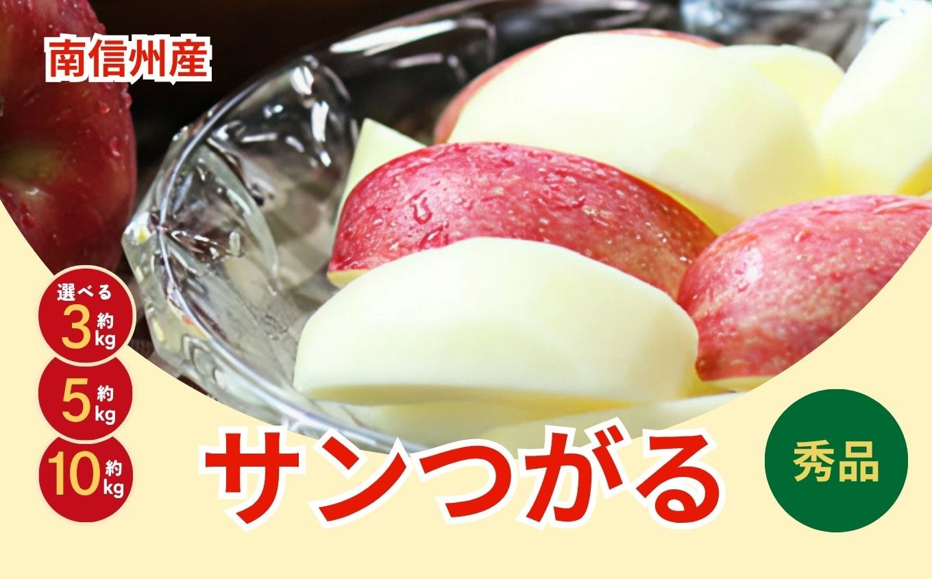 
                  りんご の 一番手! 長野県産 りんご サンつがる 秀品 選べる 容量〈2026年9月上旬～9月中旬発送〉| 果物 くだもの フルーツ りんご 林檎 リンゴ 長野県 信州 南信州 飯田市
                
