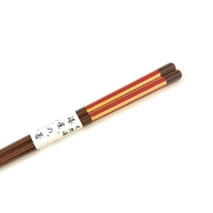 漆塗箸　摺八角金短冊　本朱【1359921】