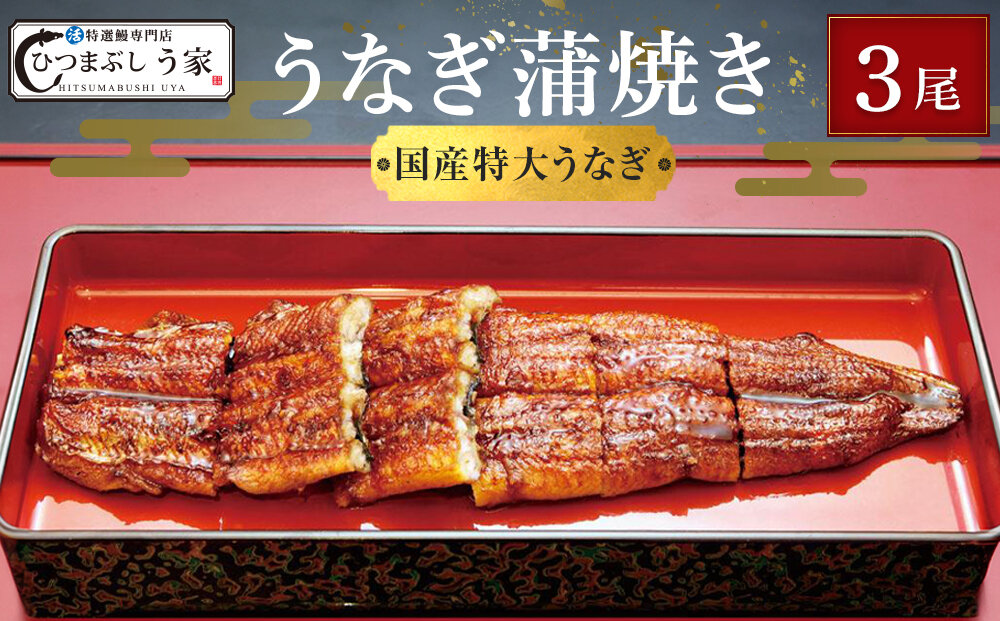 国産特大うなぎ蒲焼き（３尾） | 土用の丑