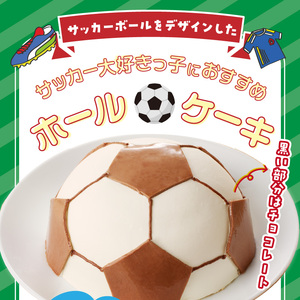 【いちごのバースデーケーキ】サッカーボールケーキ[125L03]
