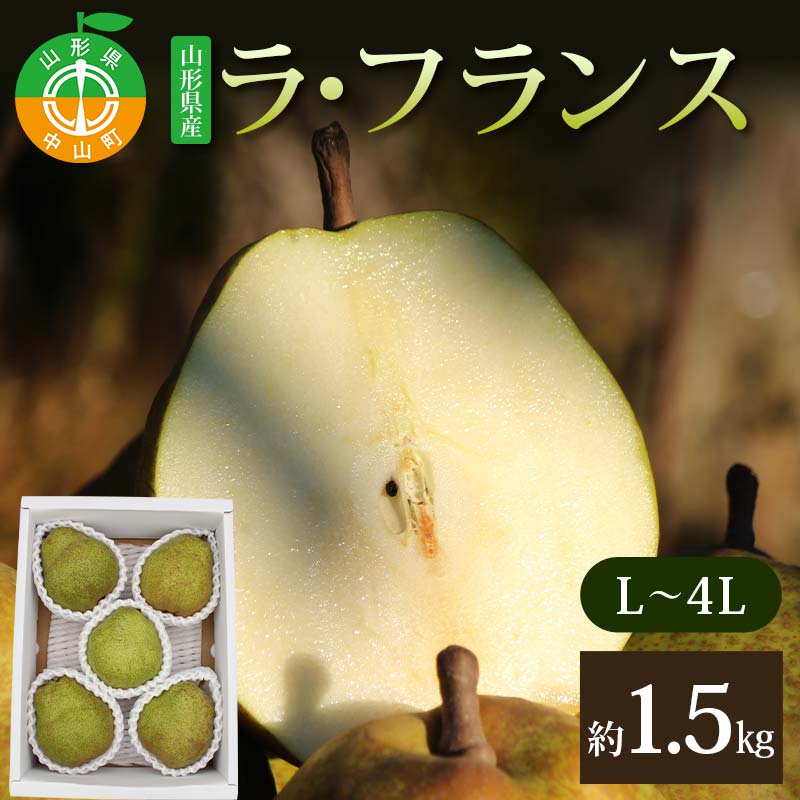 《2026年発送先行予約》山形県産ラ・フランス約1.5kg L～4L らふらんす 果物 くだもの フルーツ 山形県産 F4A-1005