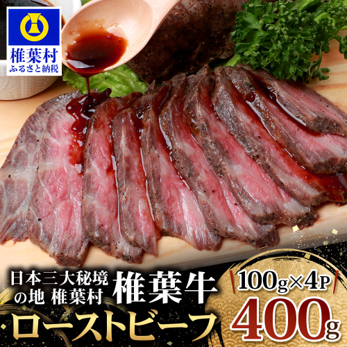 宮崎県産 椎葉牛 ローストビーフブロック【400g】お試しソース付き