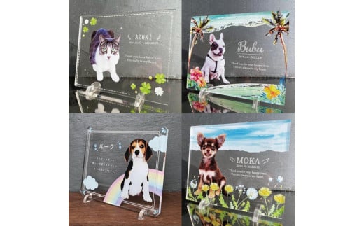 
            ペットメモリアルフォトプレート【プレート選択可能：全16種】
          