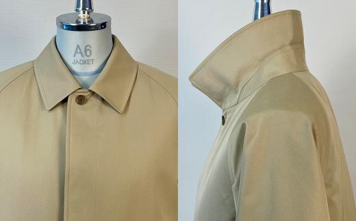 ステンカラーコート『The Balmacaan-Mens』　男性用＜カーキ＞ 【青森県 七戸町 羽織 アパレル 服 洋服 上着 羽織 コート ステンカラーコート 秋 冬 春 メンズ 男性 シンプル 普