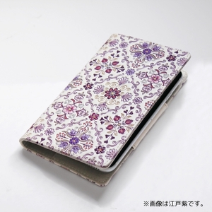 【浅草文庫】スマホケース オリエント柄(カラー：江戸紫)_0054-002-T03-3