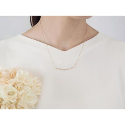 ふるさと納税 甲府市 K18YG 0.50ct　バゲット&ラウンドダイヤモンドラインネックレス　P2428 |  | 03