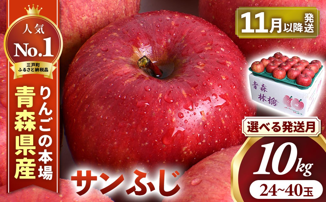 
                  りんご【サンふじ】 約10kg（24～40玉）【2026年産・先行予約】★選べる発送月★ 旬のりんご 青森県産リンゴ 三戸町産りんご サンふじ リンゴ りんご 2026年産 サンふじ りんご リンゴ りんご 旬 くだもの 果物 リンゴ 詰め合わせ 旬 フルーツ リンゴ 青森県三戸町 AK-25-P05
                