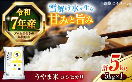 島根県産「うやま米 コシヒカリ（雲南市吉田町）」5kg（5kg×1）島根県松江市/有限会社藤本米穀店[ALCG039]