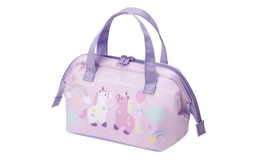 子供用 がま口 ランチバッグ 保冷 小さめ おしゃれ マチ 広い キッズ キャラクター＜スケーター skater＞KGA0 リトルユニコーン ユニコーン柄 メルヘン 女の子【がま口型 子供 幼稚園 お弁当 お弁当袋 保冷バッグ】 奈良県 奈良市 なら 4-118