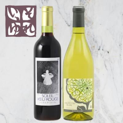 ふるさと納税 山梨市 旭洋酒　ソレイユ　ヴー ルージュ/グルペット ブラン　720ml×2本セット