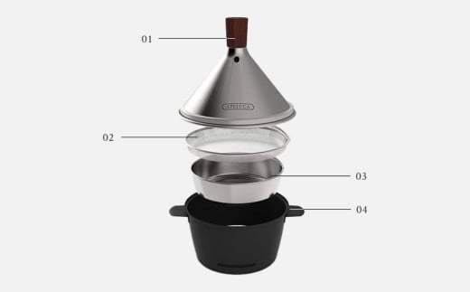 [APELUCA] 卓上燻製器　TABLETOP SMOKER　キャンプ用品　アウトドア【026P001】