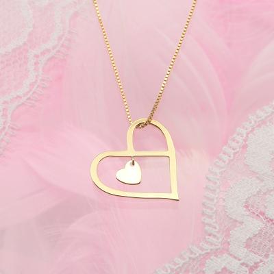 ふるさと納税 甲府市 K18 地金ハート ペンダントネックレス　HH-019108 |  | 01