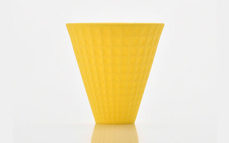 【波佐見焼】ekubo Waffle セラミックコーヒーフィルター Lemon yellow【燦セラ】[DF59]
