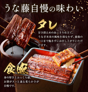 【2パック分け】鰻 国産 うなぎ かば焼き 1尾 約160g うな藤