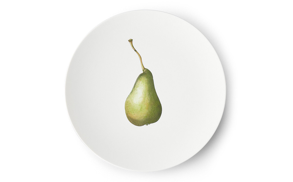 
【伊万里焼/畑萬陶苑】Restaurant MAISON（Paris）φ29cm Plate〈Pear〉
