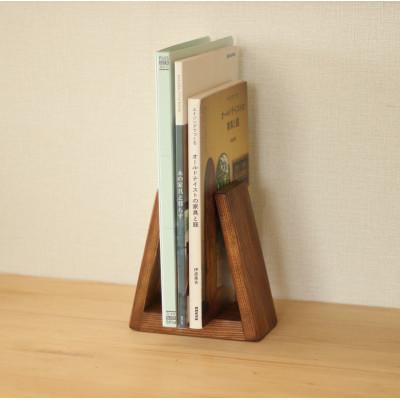 ふるさと納税 美幌町 三角のブックスタンド アンティークブラウン【申込後に製作いたします】 |  | 03