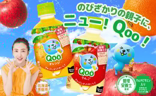【定期便：全6回】ミニッツメイド Qoo オレンジPET　280ml×24本