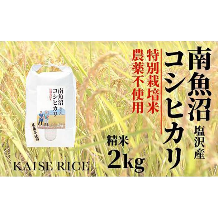 【ふるさと納税】【令和7年産】南魚沼産塩沢コシヒカリ【従来品種】（農薬不使用）精米2kg | お米 こめ 白米 コシヒカリ 食品 人気 おすすめ 送料無料 魚沼 南魚沼 南魚沼市 新潟県産 新潟県 精米 産直 産地直送 お取り寄せ