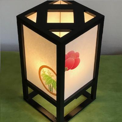 ふるさと納税 泉佐野市 正絹着物生地で作ったおしゃれな行灯 のぞき紋 あんどん あかり 夢あかり 030D098 |  | 01