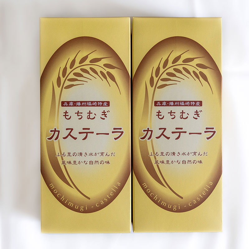 もち麦カステラ2本セット かすてら もちむぎ  贈り物 ギフト