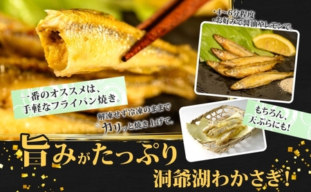 わかさぎ 洞爺湖町産 黄金のわかさぎ わかさぎ【18尾×4P 計72尾】【冷凍】
