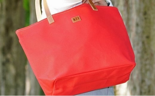 ◆TM101T-C　色が選べる！オリジナル後ポケット付きトートバック（レッド）【チョイス限定】【高島縁人限定】