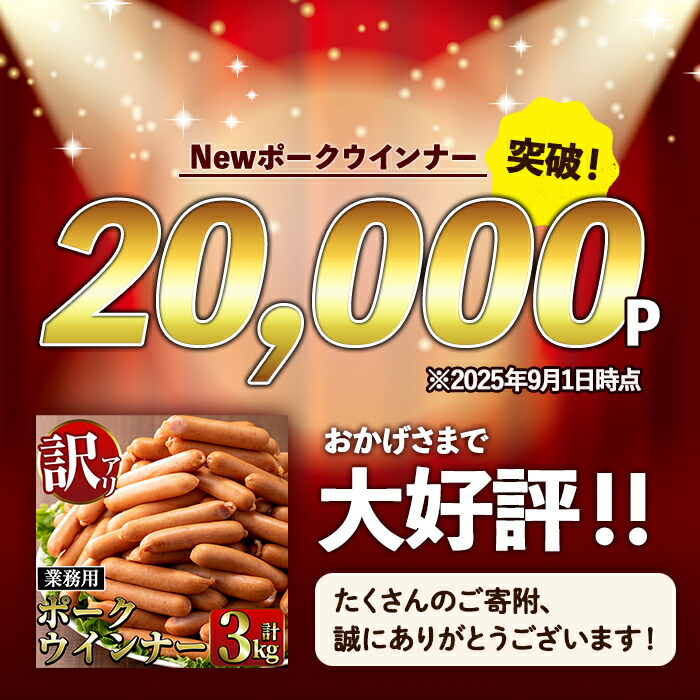 i1200-B 《業務用・訳あり》New ポーク ウインナー (1kg×10P・計10kg)ウインナー 豚肉 国産 肉加工品 訳アリソーセージ ウインナーソーセージ 簡易包装 業務用 おかず お弁当 