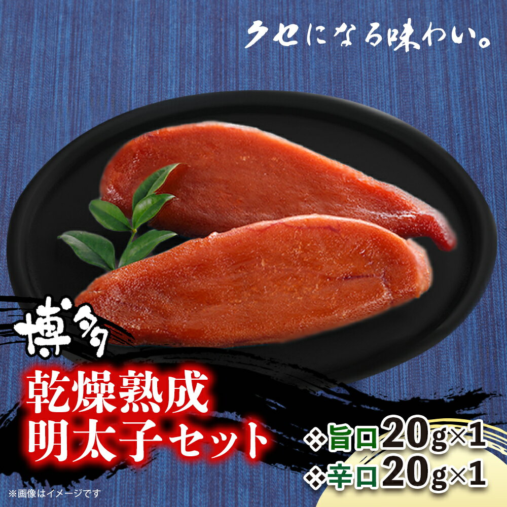【ふるさと納税】《レビューキャンペーン》博多乾燥熟成明太子（旨口・辛口）セット 明太子 めんたいこ 辛子明太子 からし明太子 旨口 辛口 濃厚 熟成 スパイシー ハバネロ 辛い おつまみ おかず ご飯のおとも お茶漬け パスタ 福岡県 八女市