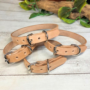 経年変化を楽しめる本革ベンズの犬・猫用首輪 (15mm幅) 小型/中型/大型 犬用首輪 猫用首輪 首輪 犬 猫 本革 Sサイズ