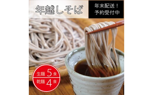 
										
										【年末配送】製麺所直送！ 年越し生そばセット（生麺５食・乾麺４食分） 年末限定製造｜つゆ・薬味付き【長野県信濃町ふるさと納税】
									