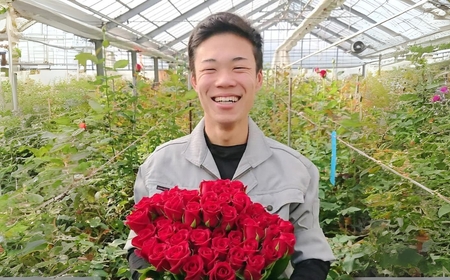 バラ 花束 35本  おまかせ ラッピング有 花 薔薇  生花 愛知県 田原市