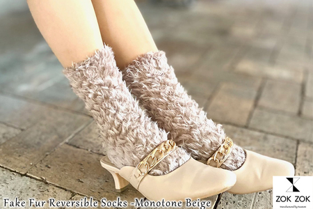 上質感を足にまとうラグジュアリーソックス ZOKZOK 3足セット (ベージュ系) /// 靴下 くつした くつ下 ソックス 足元 ラグジュアリー 婦人 レディース 女性  セット 母の日 ファッショ