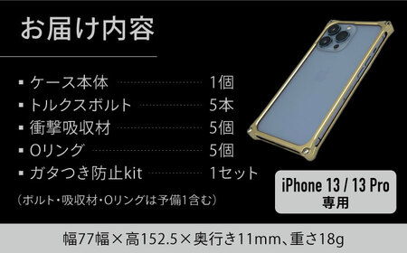 ソリッドバンパー for iPhone 13/13 Pro(シャンパンゴールド) F23N-141[AMAA004-6]