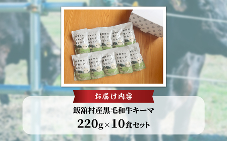 飯舘産黒毛和牛キーマ　10食セット ITTAH003