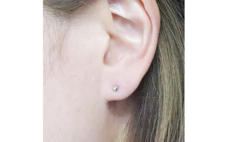 プラチナ 変形ハート ピアス  山梨 プラチナ ピアス シンプルピアス PT900 プラチナ900 ジュエリー アクセサリー 山梨県 甲斐市 BQ-41