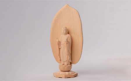 現代仏像 薬師如来 藤田燿憶作 | 仏像 守護仏 本格 高級 仏壇用 供養 祈り 信仰 厄除け 日本製 仏師 手彫り 木彫 彫刻 木曽桧 仏教 家庭用 シンプル 美術 株式会社MORITA 埼玉県 東