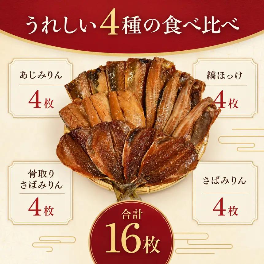大島水産の「新西伊豆加工みりん干しセット定期便」（年12回）