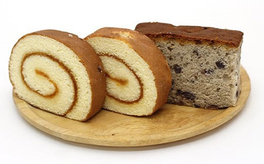 カステラ3種（ロールカステラ・大納言カステラ・ブランデーケーキ）セット　MS-7 徳島 那賀 ジャム あずき ブランデー スイーツ 洋菓子 お土産 ギフト 贈物