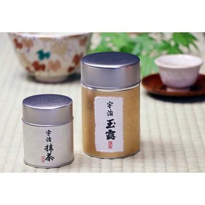 ふるさと納税 宇治市 【宇治茶商厳選】抹茶(30g)・玉露(80g)セット