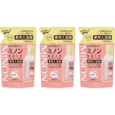 ミノン薬用保湿入浴剤詰替用3個セット【1627721】